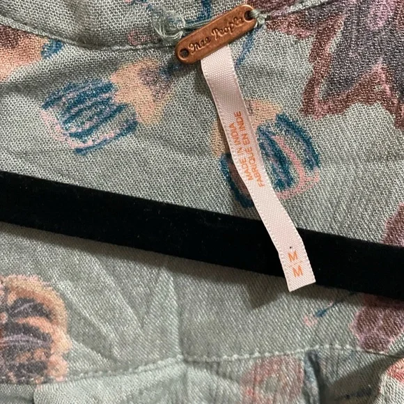 Free People Floral Blue Dress - Picture 2 of 4